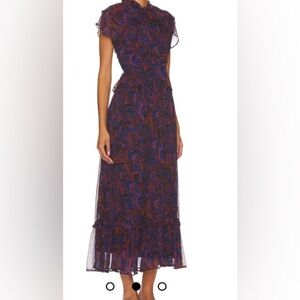 REVOLVE cleobella NWT Blue and Red Midi Dress